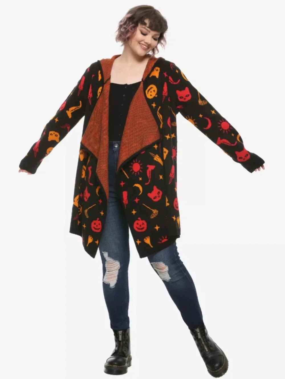 Her Universe Disney Hocus Pocus Dani Hooded Flyaway Cardigan Plus Size 2